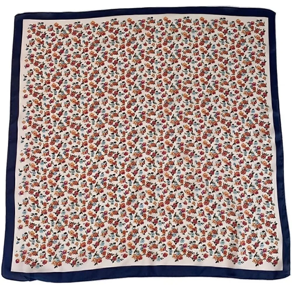 White Rose Silky Scarf